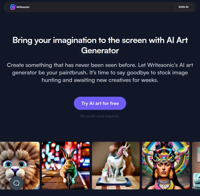 Créez l'inimaginable avec PhotoSonic, le générateur d'art AI de Writesonic. Transformez votre imagination en œuvres uniques et dites adieu à la recherche d'images de stock.
