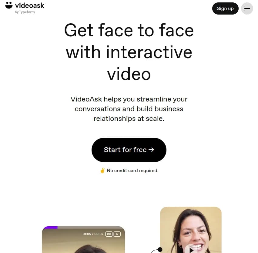 Découvrez VideoAsk, l'outil interactif pour des échanges en vidéo personnalisés et engageants. Simplifiez vos conversations et développez vos relations professionnelles à grande échelle.