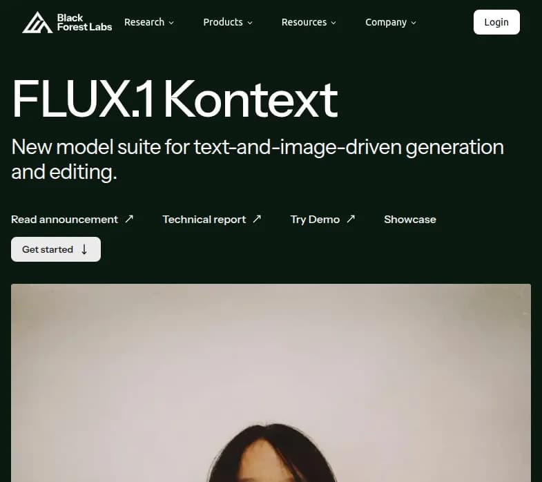 "Découvrez FLUX.1 Kontext de Blackforestlabs AI : édition rapide d'images via texte, avec une fidélité et cohérence sans faille. Explorez dès maintenant !"