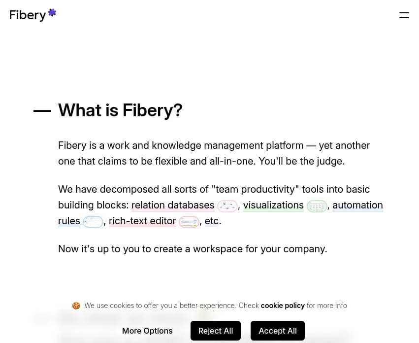 Découvrez Fibery, la plateforme primée qui centralise feedbacks, priorise développements et harmonise projets. Transformez votre processus de développement produit
