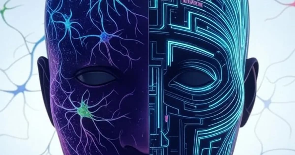 Représentation artistique de la comparaison entre créativité humaine et intelligence artificielle